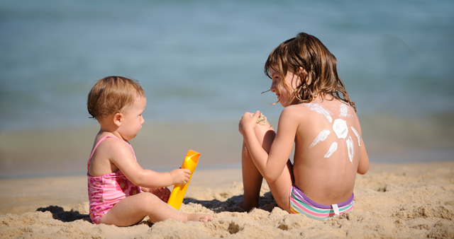 Toddlers need sunscreen, too!
